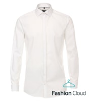 Venti modern fit tört fehér esküvői ing férfi esküvői viselethez