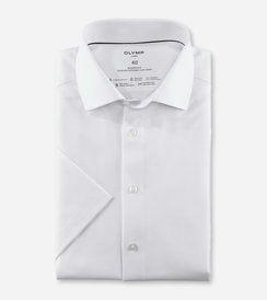 Olymp modern fit, fehér, rövid ujjú ing férfi