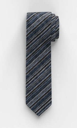 Olymp kék, barna csíkos nyakkendő férfi