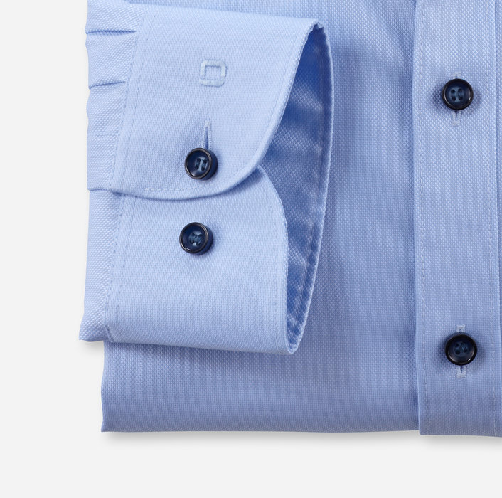 20006411 Olymp slim fit világos kék struktúrált ing férfi