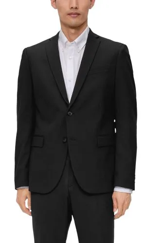 S.Oliver slim fit fekete öltöny férfi ünnepi alkalmakra