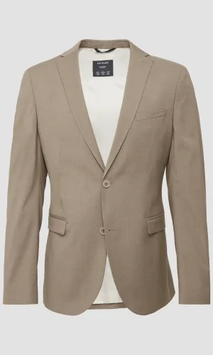 s.oliver slim fit világos barna öltöny