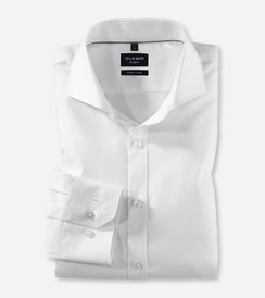 Olymp super slim, fehér, hosszú ujjú ing férfi