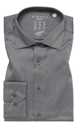 Eterna modern fit, ezüst szürke, hosszú ujjú ing férfi