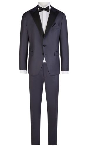 Wilvorst fekete, modern fit szmoking férfi