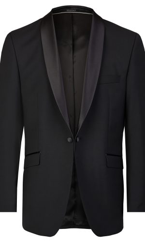 Wilvorst fekete, slim fit szmoking férfi