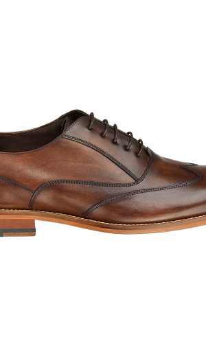 Wilvorst konyak barna, elegáns bőr cipő férfi