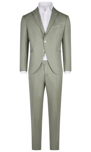 Wilvorst slim fit, világos föld zöld elegáns esküvői öltöny férfi esküvői viselethez