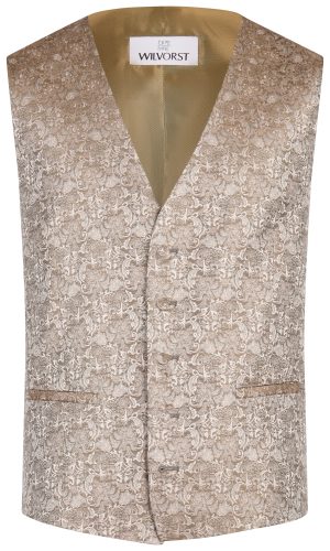 Wilvorst slim fit barna mintás esküvői mellény férfi esküvői viselethez