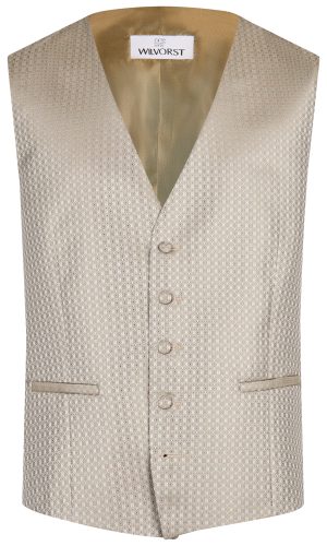 Wilvorst slim fit világos zöld ezüst mintás esküvői mellény férfi esküvői viselethez