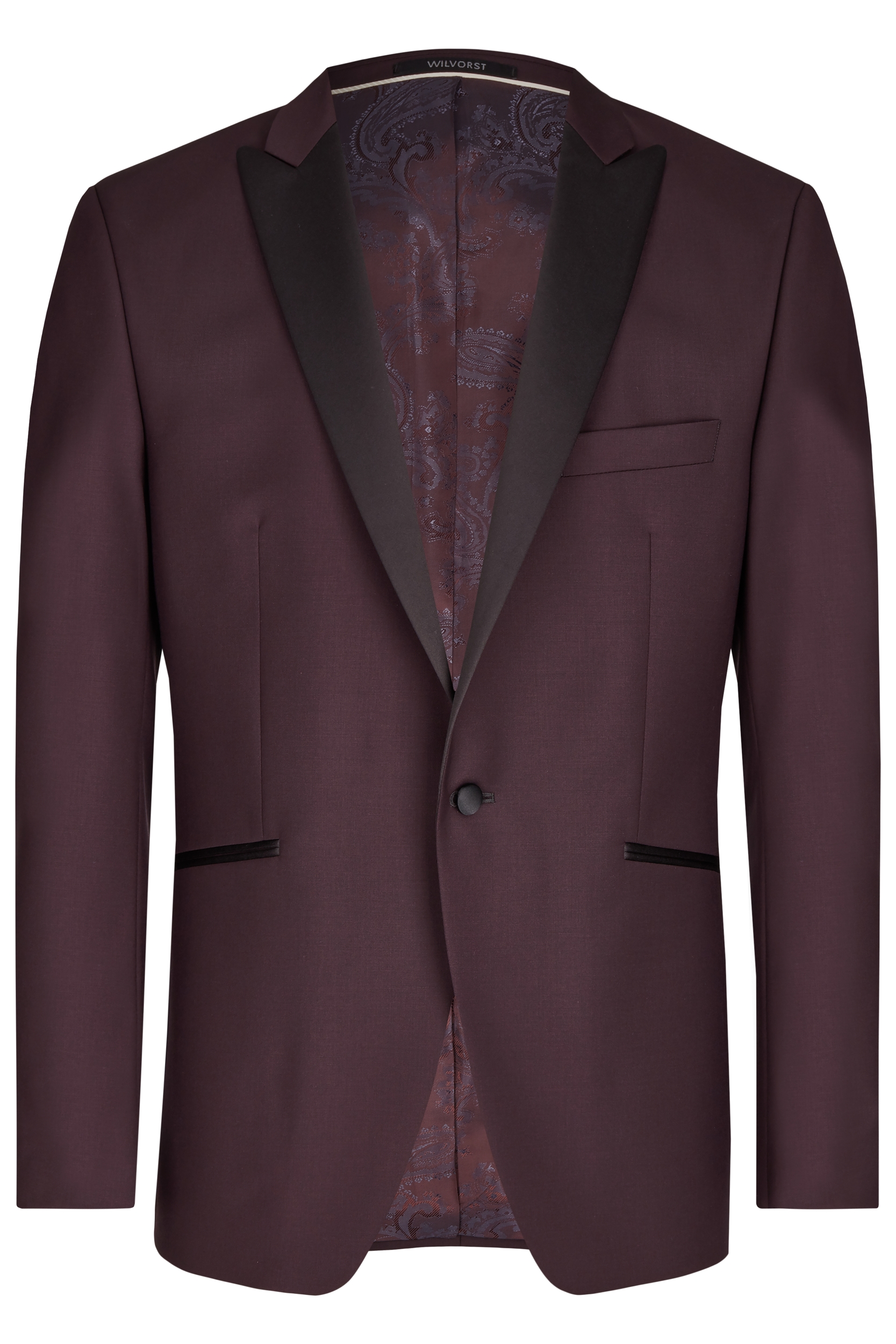 471201_52 Wilvorst bordó, slim fit szmoking férfi