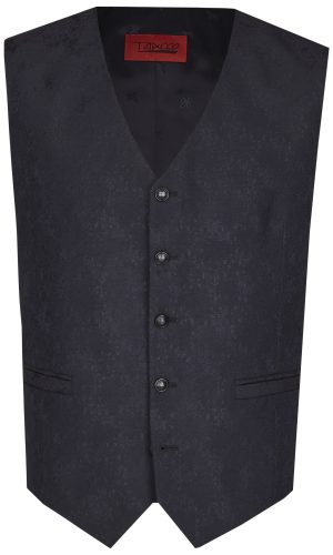 Tziacco sötét kék, álló galléros esküvői öltöny férfi esküvői viselethez