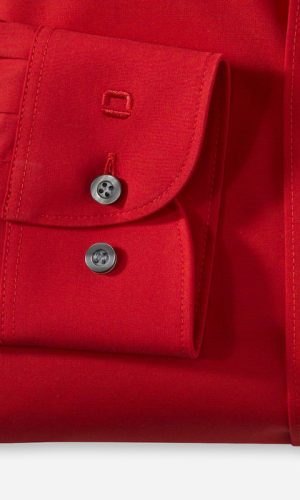 Olymp body fit, elegáns piros, hosszú ujjú ing férfi