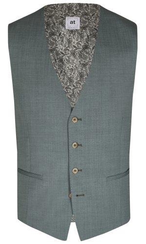 Atelier Torino slim fit zöld mellény férfi ünnepi alkalmakra