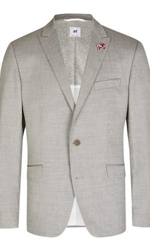 Atelier Torino slim fit, világos szürke öltöny férfi ünnepi alkalmakra