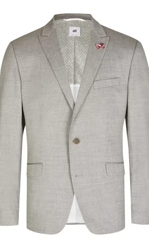 Atelier Torino slim fit, világos szürke öltöny férfi ünnepi alkalmakra
