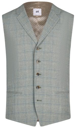 Atelier Torino slim fit zöld vintage esküvői mellény férfi esküvői viselethez