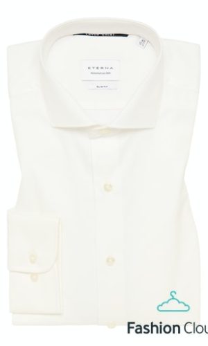 Eterna slim fit, tört fehér elegáns hosszú ujjú ing férfi
