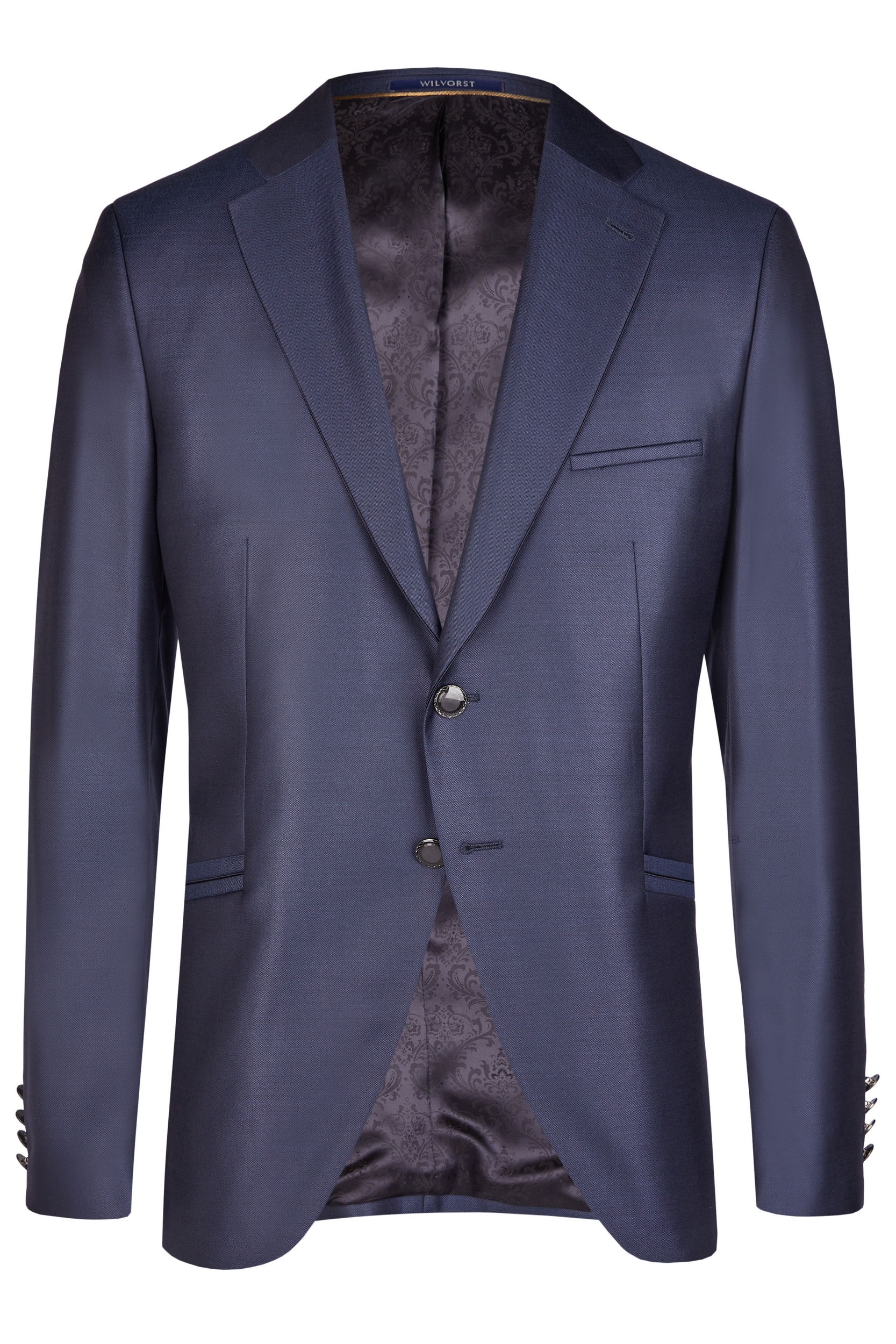 941101_32 Wilvorst slim fit szilva kék selyemfényű esküvői öltöny férfi esküvői viselethez