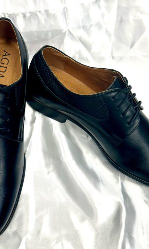 agda fekete elegáns bőr cipő