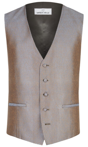 wilvorst slim fit barna mintás esküvői mellény