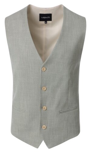 venti világos zöld slim fit esküvői mellény